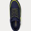 Navy Women’s Ralph Lauren Reaghan Leather & Suede Sneakers