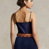 Navy Women’s Ralph Lauren Silk Camisole Tops Navy Women’s Ralph Lauren Silk Camisole Tops