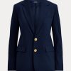 Navy Women’s Ralph Lauren Stretch Two-Button Blazers