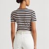 Navy Women’s Ralph Lauren Striped Stretch Cotton T Shirts Navy Women’s Ralph Lauren Striped Stretch Cotton T Shirts
