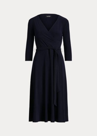 Navy Women’s Ralph Lauren Surplice Jersey Dress