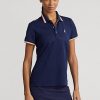 Navy Women’s Ralph Lauren Tailored Fit Jersey Polo Shirts