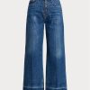 Navy Women’s Ralph Lauren Wide-leg Cropped Jeans