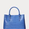 New England Blue Women’s Ralph Lauren Embossed Leather Medium Marcy Satchel Bags New England Blue Women’s Ralph Lauren Embossed Leather Medium Marcy Satchel Bags