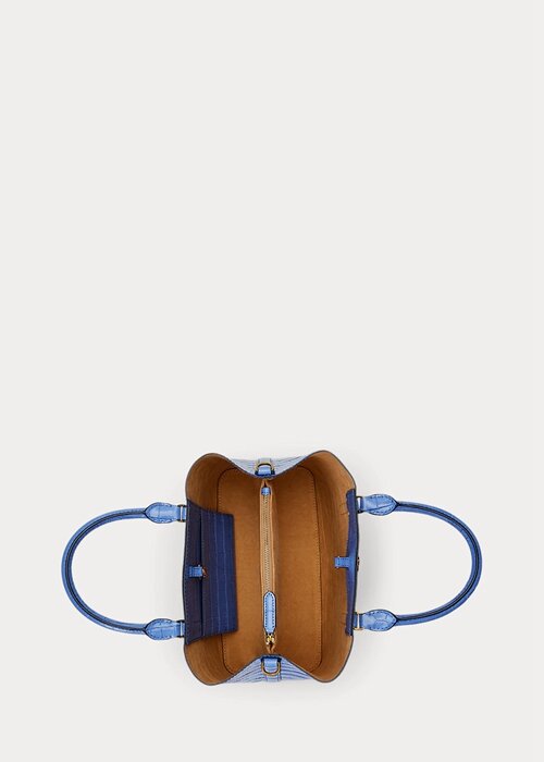 New England Blue Women’s Ralph Lauren Embossed Leather Medium Marcy Satchel Bags New England Blue Women’s Ralph Lauren Embossed Leather Medium Marcy Satchel Bags