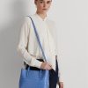 New England Blue Women’s Ralph Lauren Embossed Leather Medium Marcy Satchel Bags New England Blue Women’s Ralph Lauren Embossed Leather Medium Marcy Satchel Bags