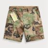 Olive Men’s Ralph Lauren Camo Ripstop Cargo  Shorts