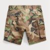 Olive Men’s Ralph Lauren Camo Ripstop Cargo  Shorts