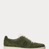 Olive Men’s Ralph Lauren Court Suede Low-Top Sneakers