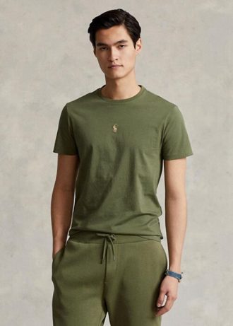 olive men s ralph lauren custom slim fit crewneck t shirts 1 1 330x461 - Olive Men's Ralph Lauren Custom Slim Fit Crewneck  T Shirts