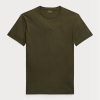 Olive Men’s Ralph Lauren Custom Slim Fit Crewneck  T Shirts