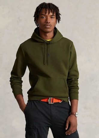Olive Men’s Ralph Lauren Double-knit   Hoodie