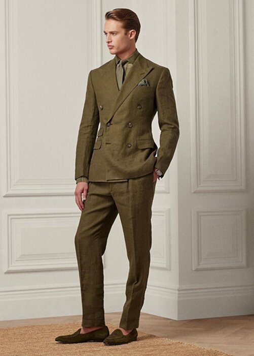 Olive Men’s Ralph Lauren Gregory Linen Suit Pants Olive Men’s Ralph Lauren Gregory Linen Suit Pants
