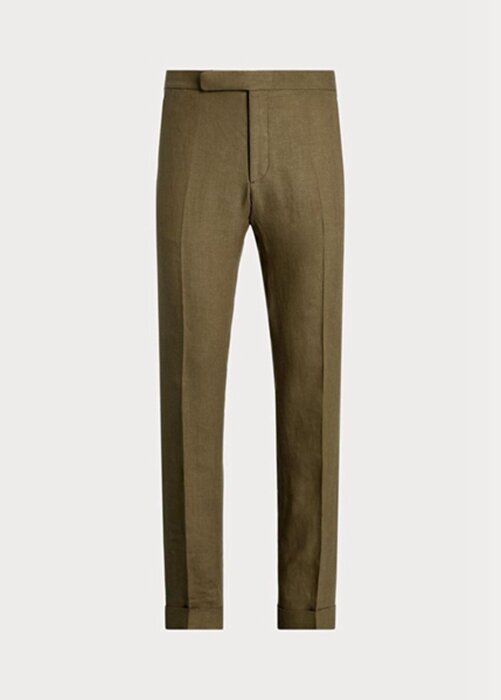 Olive Men’s Ralph Lauren Gregory Linen Suit Pants Olive Men’s Ralph Lauren Gregory Linen Suit Pants