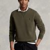 Olive Men’s Ralph Lauren Marled Double-knit   Sweatshirt