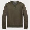 Olive Men’s Ralph Lauren Marled Double-knit   Sweatshirt