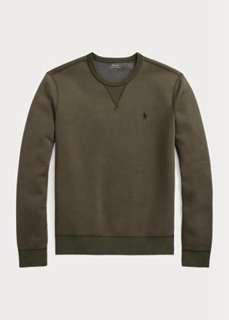 Olive Men’s Ralph Lauren Marled Double-knit   Sweatshirt