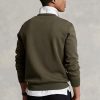Olive Men’s Ralph Lauren Marled Double-knit   Sweatshirt