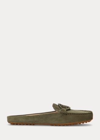 Olive Women’s Ralph Lauren Brynn Suede Driver Flat Shoes Olive Women’s Ralph Lauren Brynn Suede Driver Flat Shoes
