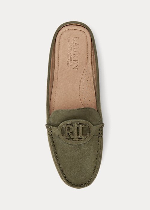 Olive Women’s Ralph Lauren Brynn Suede Driver Flat Shoes Olive Women’s Ralph Lauren Brynn Suede Driver Flat Shoes