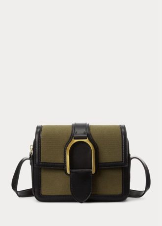 Olive Women’s Ralph Lauren Canvas Welington Crossbody Bags
