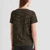 Olive Women’s Ralph Lauren Zebra-Print Jersey T Shirts Olive Women’s Ralph Lauren Zebra-Print Jersey T Shirts