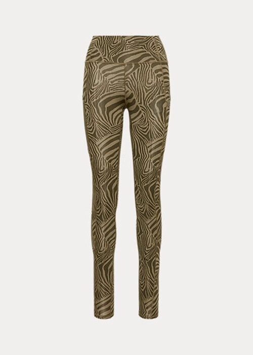 Olive Women’s Ralph Lauren Zebra-Print Stretch Jersey Leggings Olive Women’s Ralph Lauren Zebra-Print Stretch Jersey Leggings