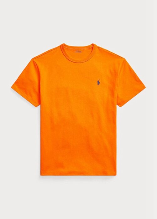 Orange Men’s Ralph Lauren Classic Fit Heavyweight Jersey T Shirts Orange Men’s Ralph Lauren Classic Fit Heavyweight Jersey T Shirts