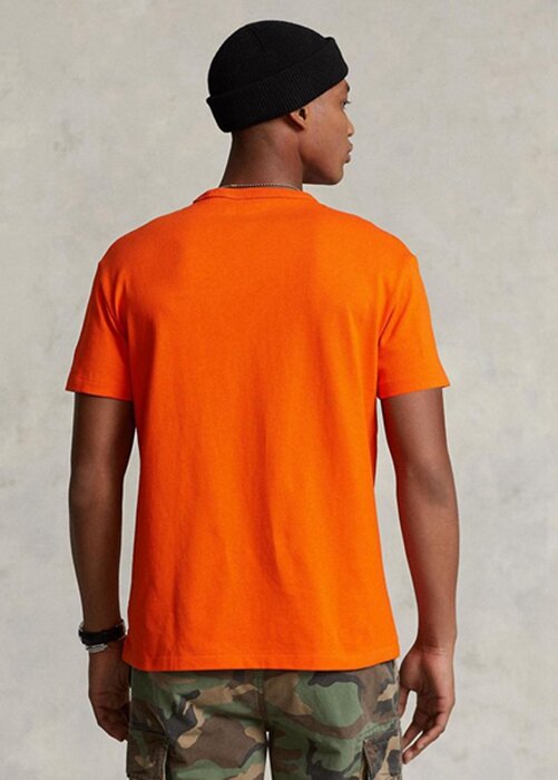 Orange Men’s Ralph Lauren Classic Fit Heavyweight Jersey T Shirts Orange Men’s Ralph Lauren Classic Fit Heavyweight Jersey T Shirts