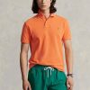 Orange Men’s Ralph Lauren Custom Slim Fit Mesh Polo Shirts