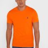 Orange Men’s Ralph Lauren Essential Crew Neck T Shirts Orange Men’s Ralph Lauren Essential Crew Neck T Shirts