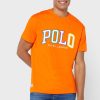Orange Men’s Ralph Lauren Logo Crew Neck T Shirts