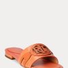 Orange Women’s Ralph Lauren Alegra Crocodile-Embossed Leather Flat Shoes Orange Women’s Ralph Lauren Alegra Crocodile-Embossed Leather Flat Shoes