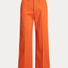 Orange Women’s Ralph Lauren Chino Wide-Leg Pants