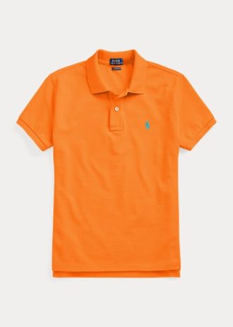Orange Women’s Ralph Lauren Classic Fit Mesh Polo Shirts Orange Women’s Ralph Lauren Classic Fit Mesh Polo Shirts