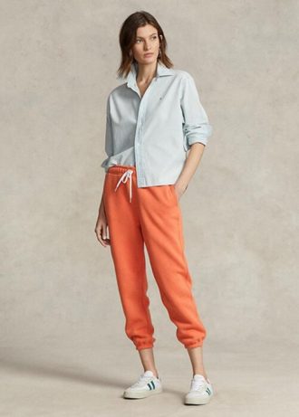 Orange Women’s Ralph Lauren Fleece Athletics   Pants
