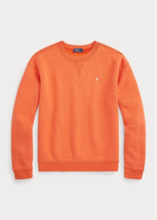 Orange Women’s Ralph Lauren Fleece Crewneck Pullover Sweatshirts Orange Women’s Ralph Lauren Fleece Crewneck Pullover Sweatshirts