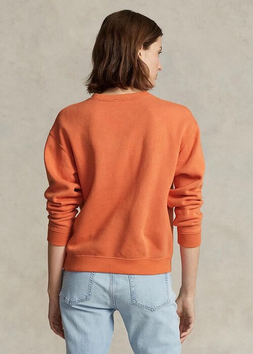 Orange Women’s Ralph Lauren Fleece Crewneck Pullover Sweatshirts Orange Women’s Ralph Lauren Fleece Crewneck Pullover Sweatshirts