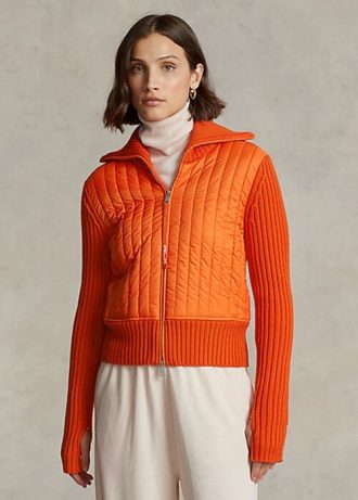 Orange Women’s Ralph Lauren Hybrid Funnelneck Jackets