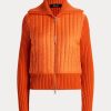 Orange Women’s Ralph Lauren Hybrid Funnelneck Jackets
