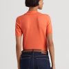 Orange Women’s Ralph Lauren Jersey Polo Shirts