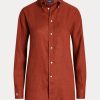 Orange Women’s Ralph Lauren Relaxed Fit Linen Shirts