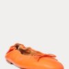 Orange Women’s Ralph Lauren The Pony Ballet Flat Shoes