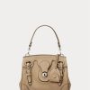 Pale Honey Women’s Ralph Lauren Calf-Suede Soft Ricky 18 Handbag Pale Honey Women’s Ralph Lauren Calf-Suede Soft Ricky 18 Handbag