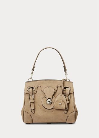 Pale Honey Women’s Ralph Lauren Calf-Suede Soft Ricky 18 Handbag Pale Honey Women’s Ralph Lauren Calf-Suede Soft Ricky 18 Handbag