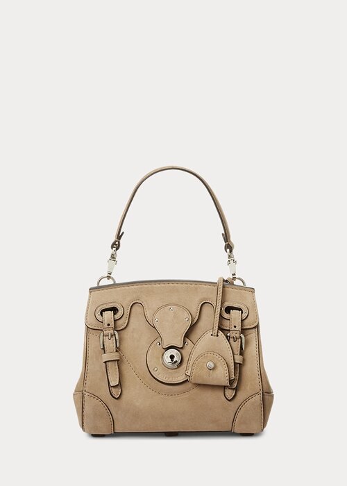 Pale Honey Women’s Ralph Lauren Calf-Suede Soft Ricky 18 Handbag Pale Honey Women’s Ralph Lauren Calf-Suede Soft Ricky 18 Handbag