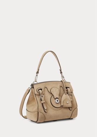 Pale Honey Women’s Ralph Lauren Calf-Suede Soft Ricky 18 Handbag Pale Honey Women’s Ralph Lauren Calf-Suede Soft Ricky 18 Handbag