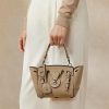 Pale Honey Women’s Ralph Lauren Calf-Suede Soft Ricky 18 Handbag Pale Honey Women’s Ralph Lauren Calf-Suede Soft Ricky 18 Handbag