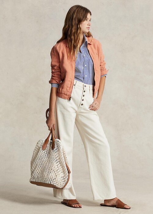 Parchment Cream Women’s Ralph Lauren Leather-Trim Crochet Large Bellport Tote Bags Parchment Cream Women’s Ralph Lauren Leather-Trim Crochet Large Bellport Tote Bags