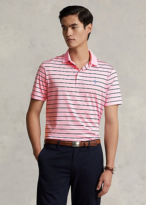 Pink Men’s Ralph Lauren Classic Fit Performance Polo Shirts Pink Men’s Ralph Lauren Classic Fit Performance Polo Shirts